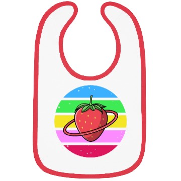 Discover Strawberry Planet Galaxy Bibs