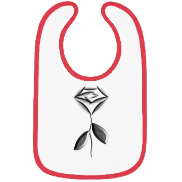 Discover gray rose flower icon Bibs
