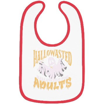 Discover Hallowasted - Halloween for adults - ghost theme Bibs