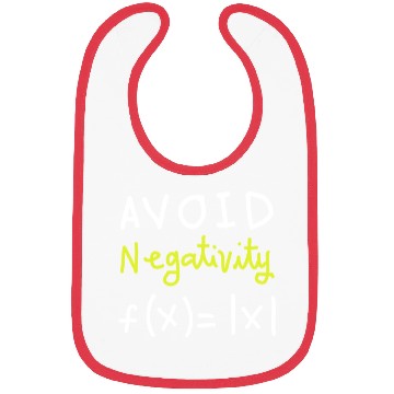 Discover avoid negativity Math Design Bibs
