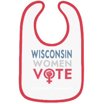 Discover Wisconsin Women Vote Voter 2022 Election Feminist Bibs