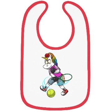 Discover Tennis PLayer Unicorn Tennis Bibs