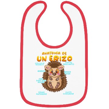 Discover Anatomy Of A Funny Hedgehog Bibs