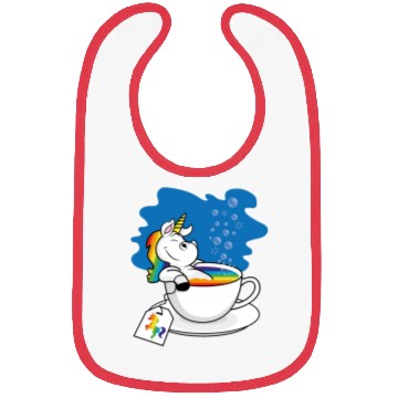 Discover Unicorn tea Bibs