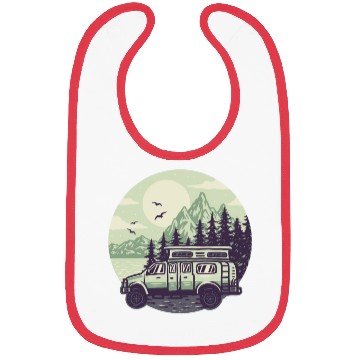 Discover Camping Car Mountains Bibs