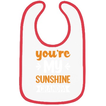 Discover You Are My Sunshine Grandfather Bibs