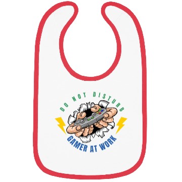 Discover Do Not Disturb Gamer At Work-Gaming Lover Bibs