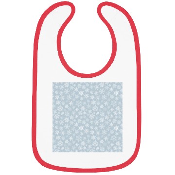 Discover Modern Grey Snowflakes Pattern Bibs