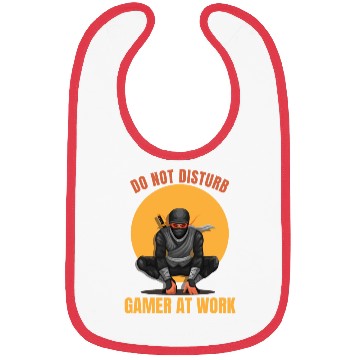 Discover Do Not Disturb Gamer At Work-Gaming Lover Bibs