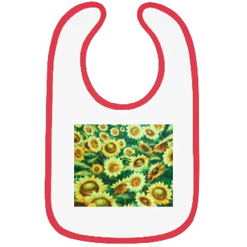 Discover Bright Sun Flower Field Bibs