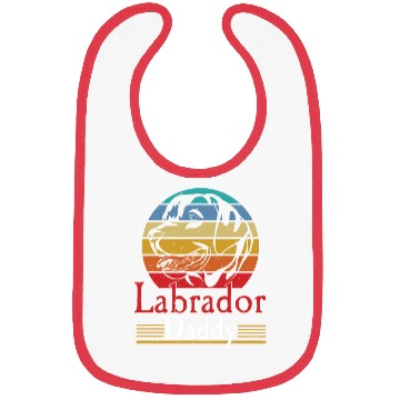 Discover Funny Mans Labrador Daddy Retriever Dad Matching Bibs