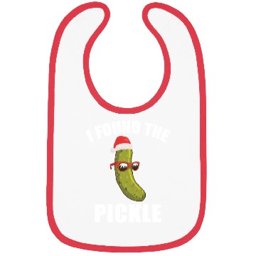 Discover I Found The Christmas Pickle Funny Dill German Tra Bibs