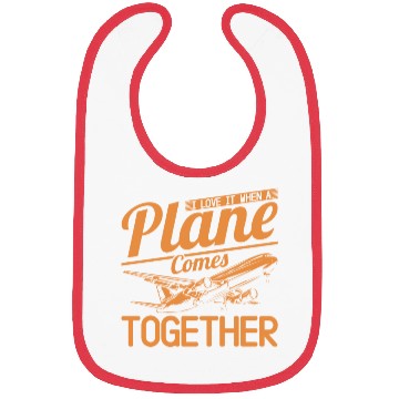 Discover Airline Pilot Plane Comes Together Aircraft Pun Bibs