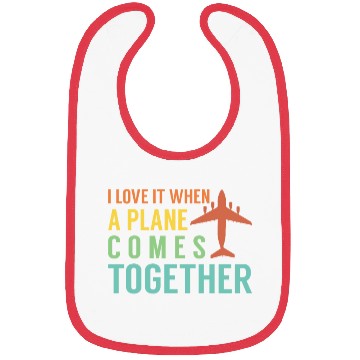 Discover Airline Pilot Plane Comes Together Aircraft Pun Bibs