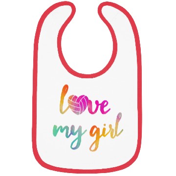 Discover Volleyball Lovw My Girl Bibs