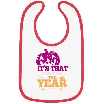 Discover Pumpkin time autumn Halloween Bibs