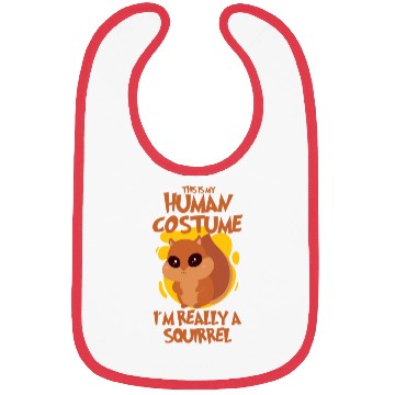 Discover Funny Squirrel Fan Squirrel Lover Chipmunk Addict Bibs