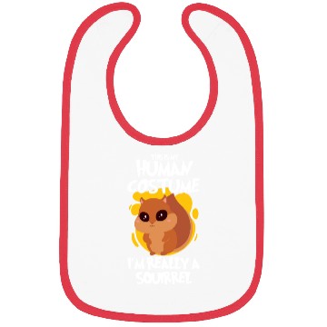 Discover Funny Squirrel Fan Squirrel Lover Chipmunk Addict Bibs