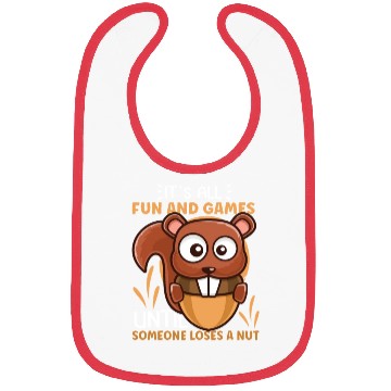 Discover Funny Squirrel Fan Squirrel Lover Chipmunk Addict Bibs