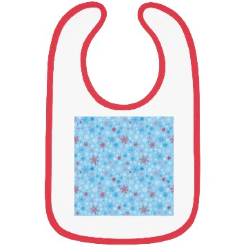 Discover Snowflakes Pattern Colorful Bibs
