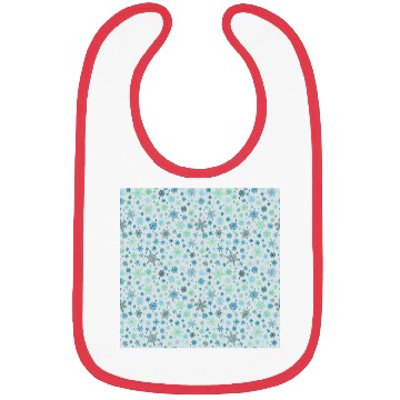 Discover Snowflakes Pattern Colorful Bibs
