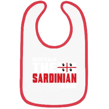 Discover Keep Calm Sardinia flag design Bibs