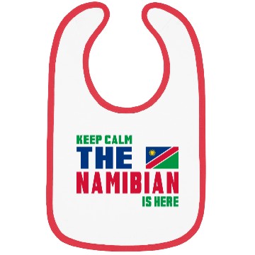 Discover Keep Calm Namibia flag design Bibs
