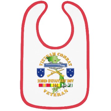 Discover Vietnam Combat Infantry Veteran w 23rd Inf Div SSI Bibs