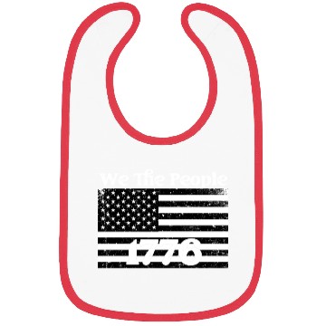 Discover We The People 1776 USA Flag Bibs