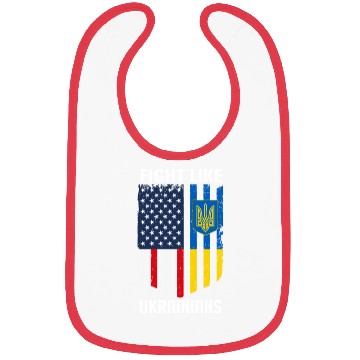 Discover Fight Like Ukrainians Ukraine US Flag Bibs