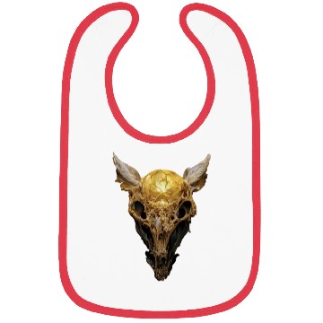 Discover Gold Skull horror Bibs
