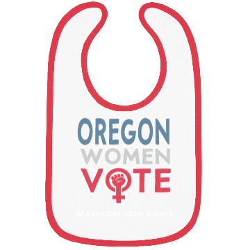 Discover Oregon Women Vote Voter 2022 Election Feminist Bibs