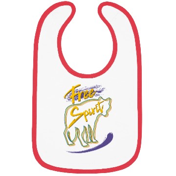 Discover Free Spirit Wolf Design Bibs