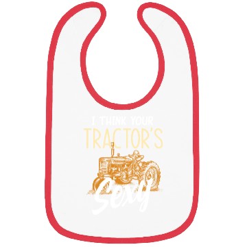 Discover Farmer Tractor Lover Bibs