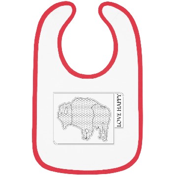 Discover BUFFALO LOVE HAPPY Bibs