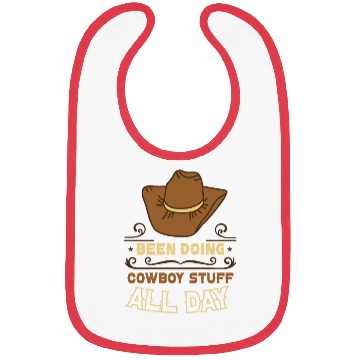 Discover Cowboy Barn Bull Rider Rodeo Country Western Gift Bibs