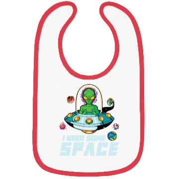 Discover Alien Extraterrestrial Area 51 UFO Space Geek Gift Bibs