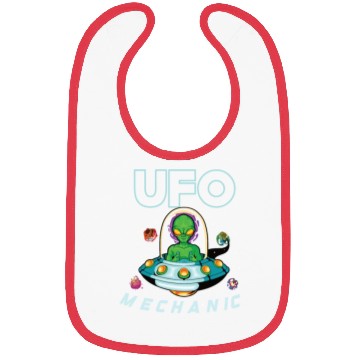 Discover Alien Extraterrestrial Area 51 UFO Space Geek Gift Bibs