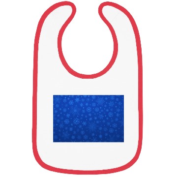 Discover Abstract Blue Snowflakes Pattern Bibs