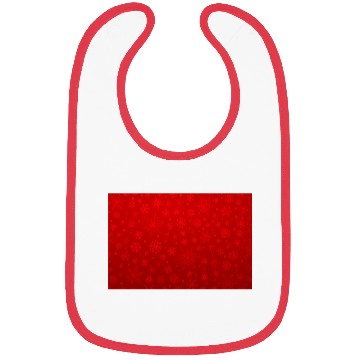Discover Abstract Red Snowflakes Pattern Bibs