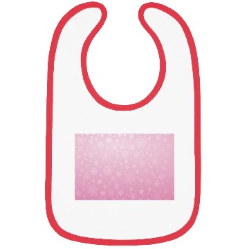 Discover Abstract Pink Snowflakes Pattern Bibs
