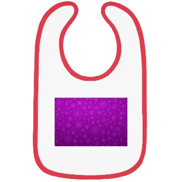 Discover Abstract Purple Snowflakes Pattern Bibs