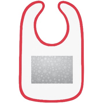 Discover Abstract Grey Snowflakes Pattern Bibs
