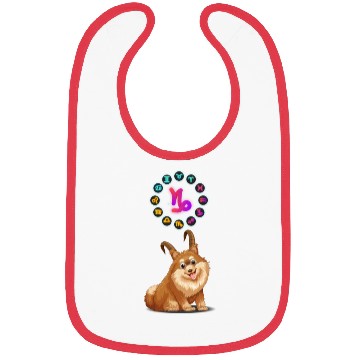 Discover Funny Dog Lover Horoscope Capricorn Zodiac Sign Bibs