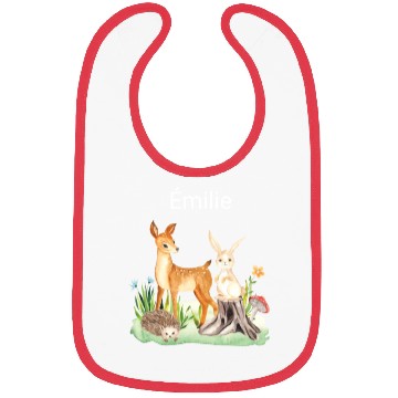 Discover Animal deer rabbit hedgehog Émilie Bibs