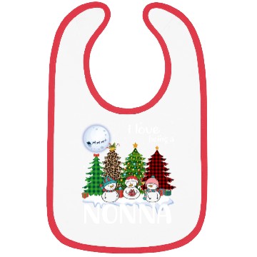 Discover I Love Being A Nonna Snowman Xmas Leopard Tree Bibs