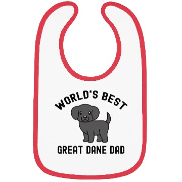 Discover World's Best Great Dane Dad Bibs
