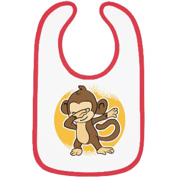 Discover Cute Dabbing Monkey Bibs