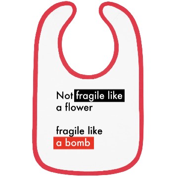 Discover Feminism - Fragile like a bomb - Frida Kahlo Bibs