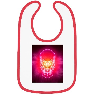 Discover Neon Glowing Celtic Tribal Skull Bibs